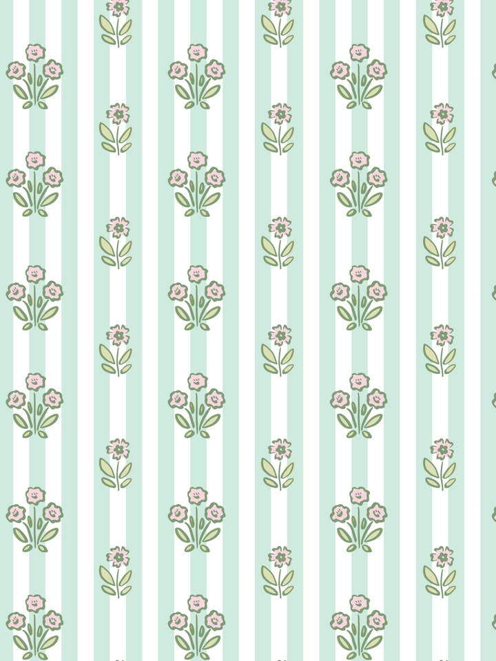 Cabana Floral Wrapping Paper - Roll of 3 Sheets for wholesale by Rock Paper Scissors