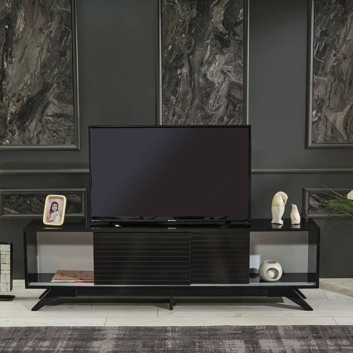 Luxia Tv Stand Black for wholesale on Faire17