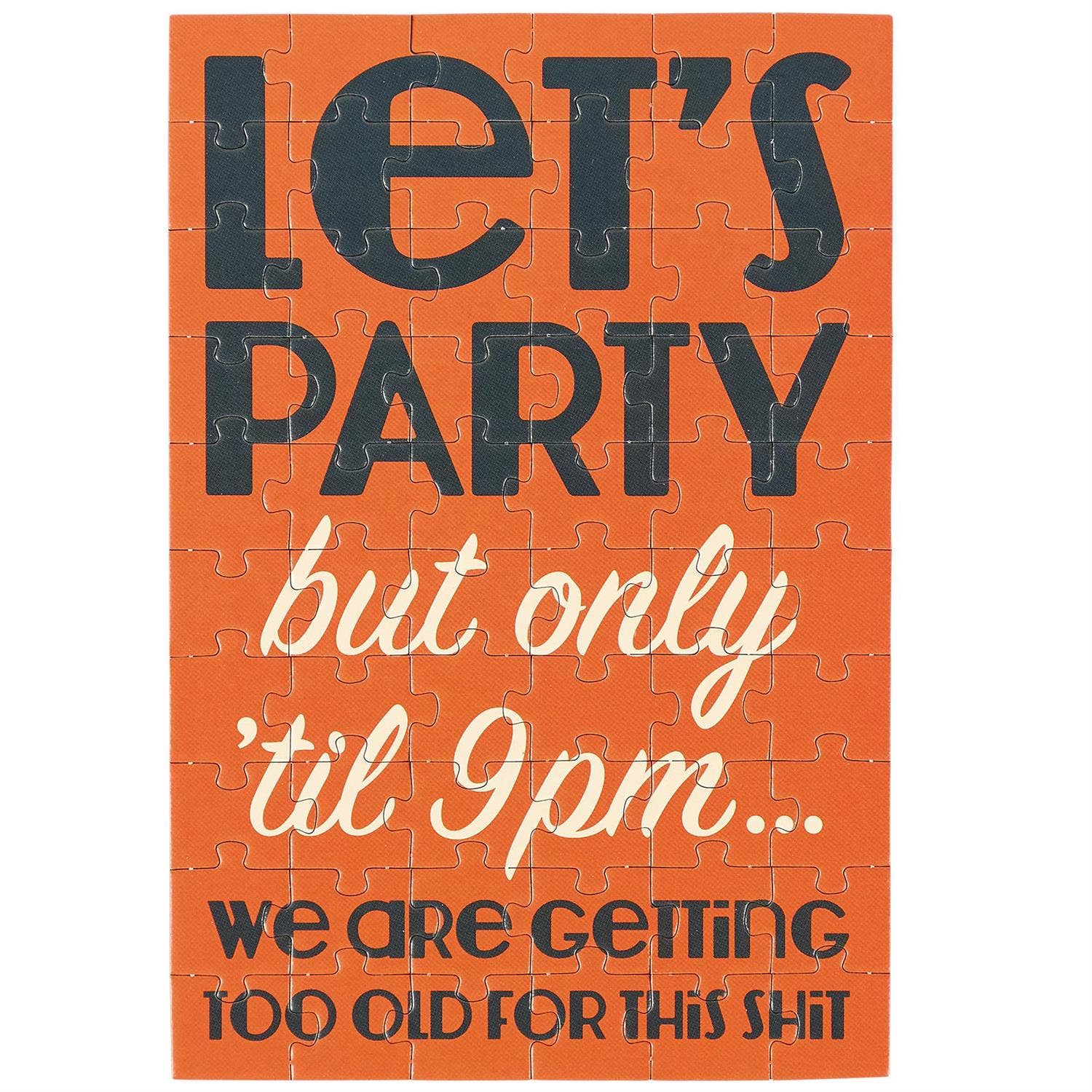 Questionables - Wholesale Everyday Greeting Card - Let's Party Puzzle Card1