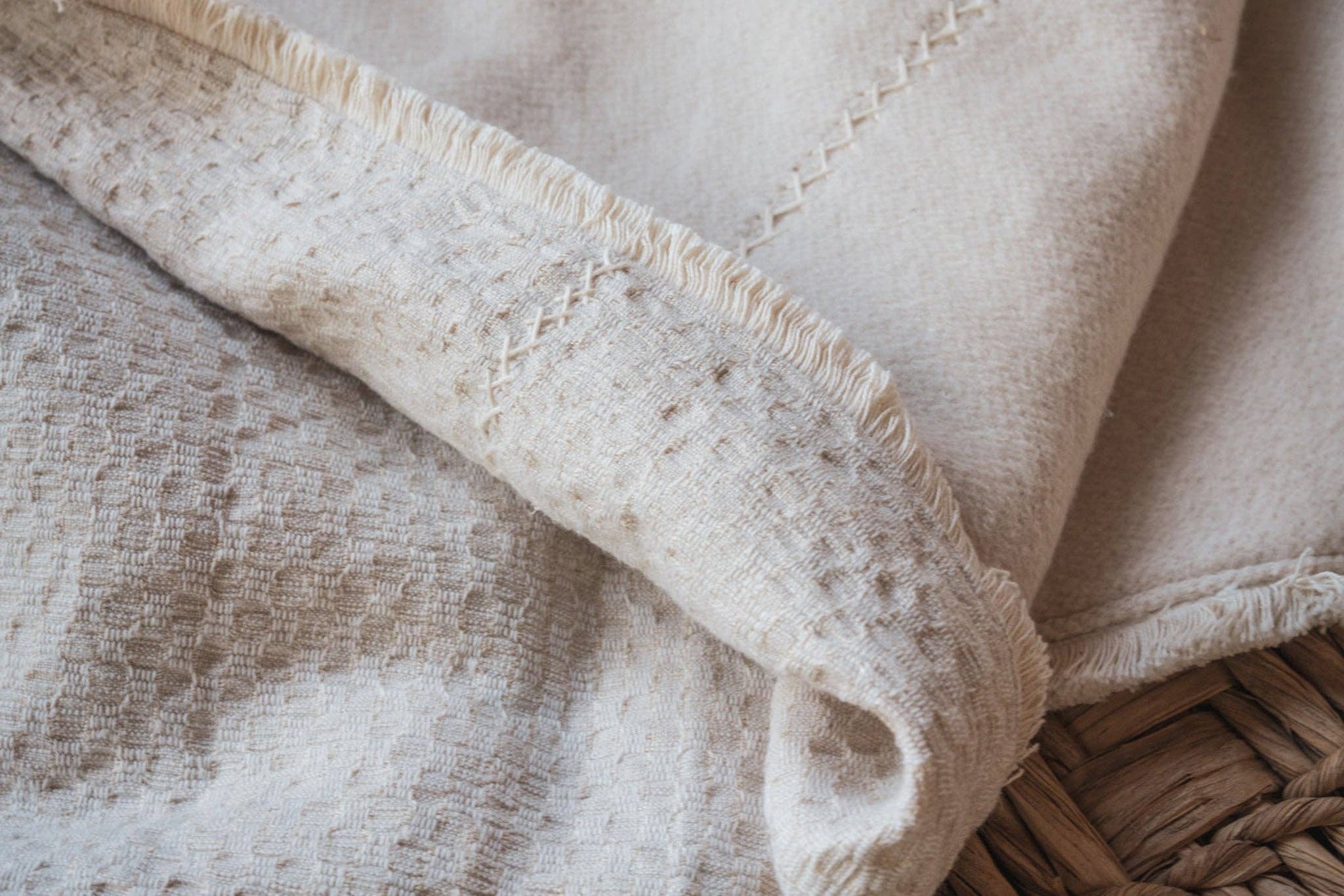 Lineage Botanica - Wholesale Throw Blanket - Throw: Antique handwoven Hungarian wool and cotton - TH671