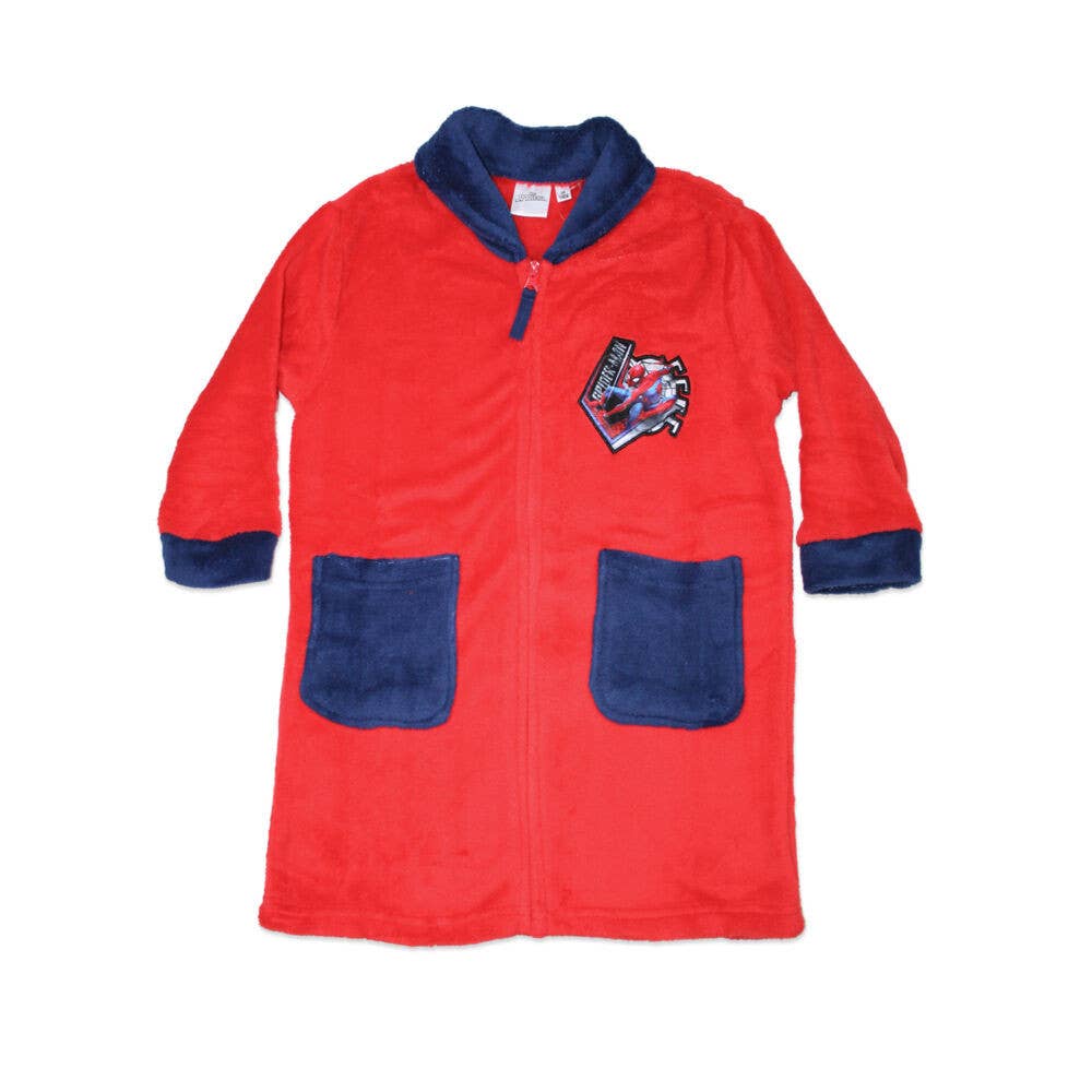 Evidence - Wholesale Robe - Kids - Kids Warm Robe - Coral - Spiderman - Red - 980