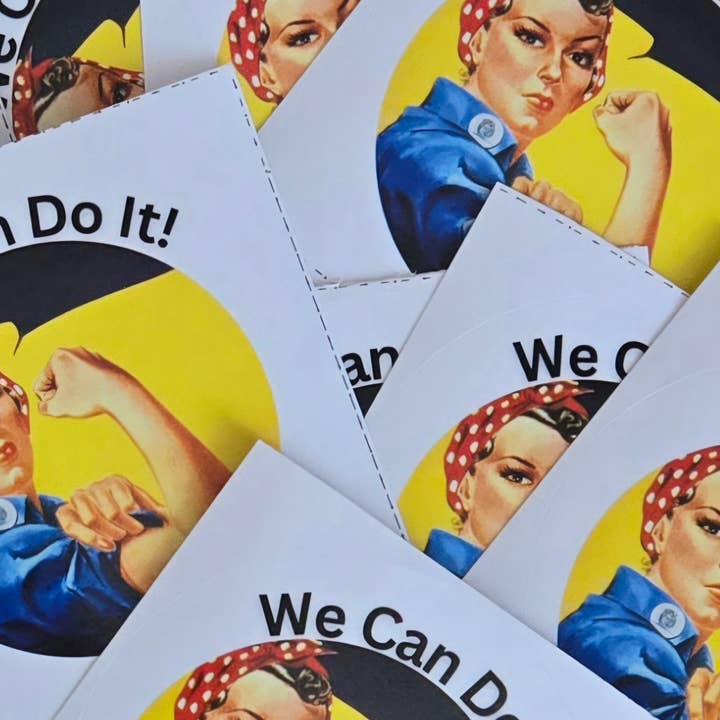 Fiona Accessories - Wholesale Sticker - Rosie The Riveter Stickers 50 pcs/pkg Mix 7