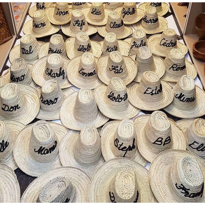 Mikwi - Wholesale Straw Hat - Women's - Personalised Straw hat - DECORATIVE STRAW HAT - Moroccan hat3
