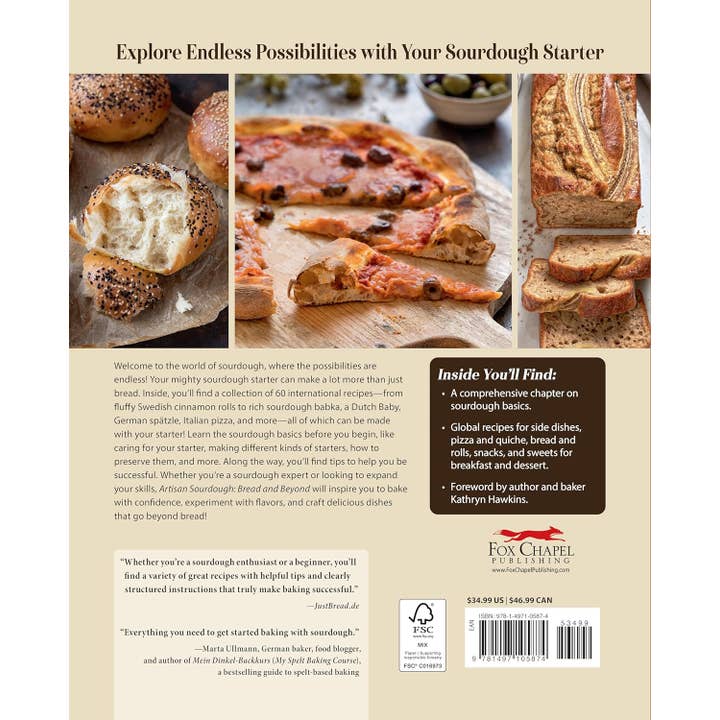 Fox Chapel Publishing - Wholesale Baking & Dessert - Artisan Sourdough: Bread and Beyond-Includes Starter Recipes1