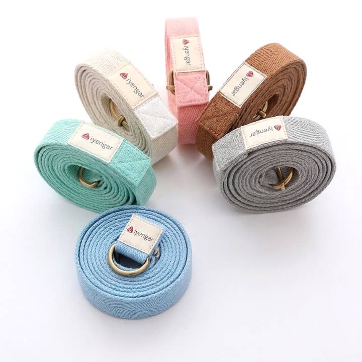Yoga Strap – Cotton D-Ring Extension Strap (1m / 1.8m / 2.8m for wholesale by Iyengarlife