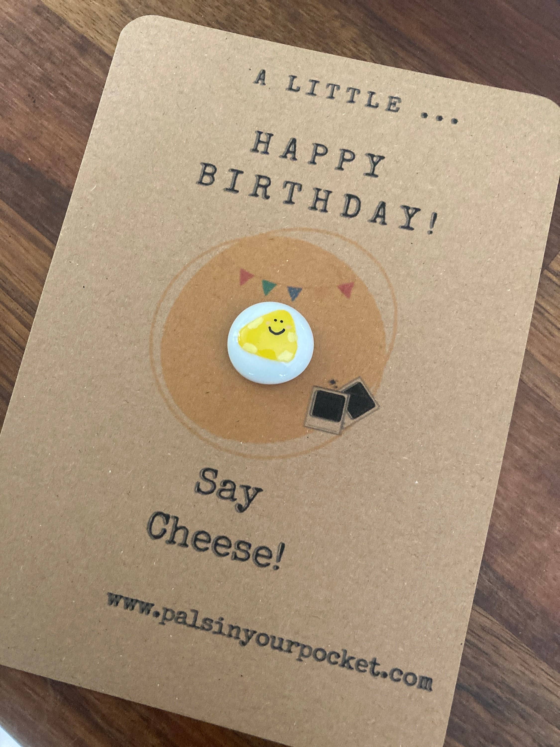 Pals in your Pocket – wholesale Birthday card – Happy Birthday Cheese Pun Greeting Card For Foodie2