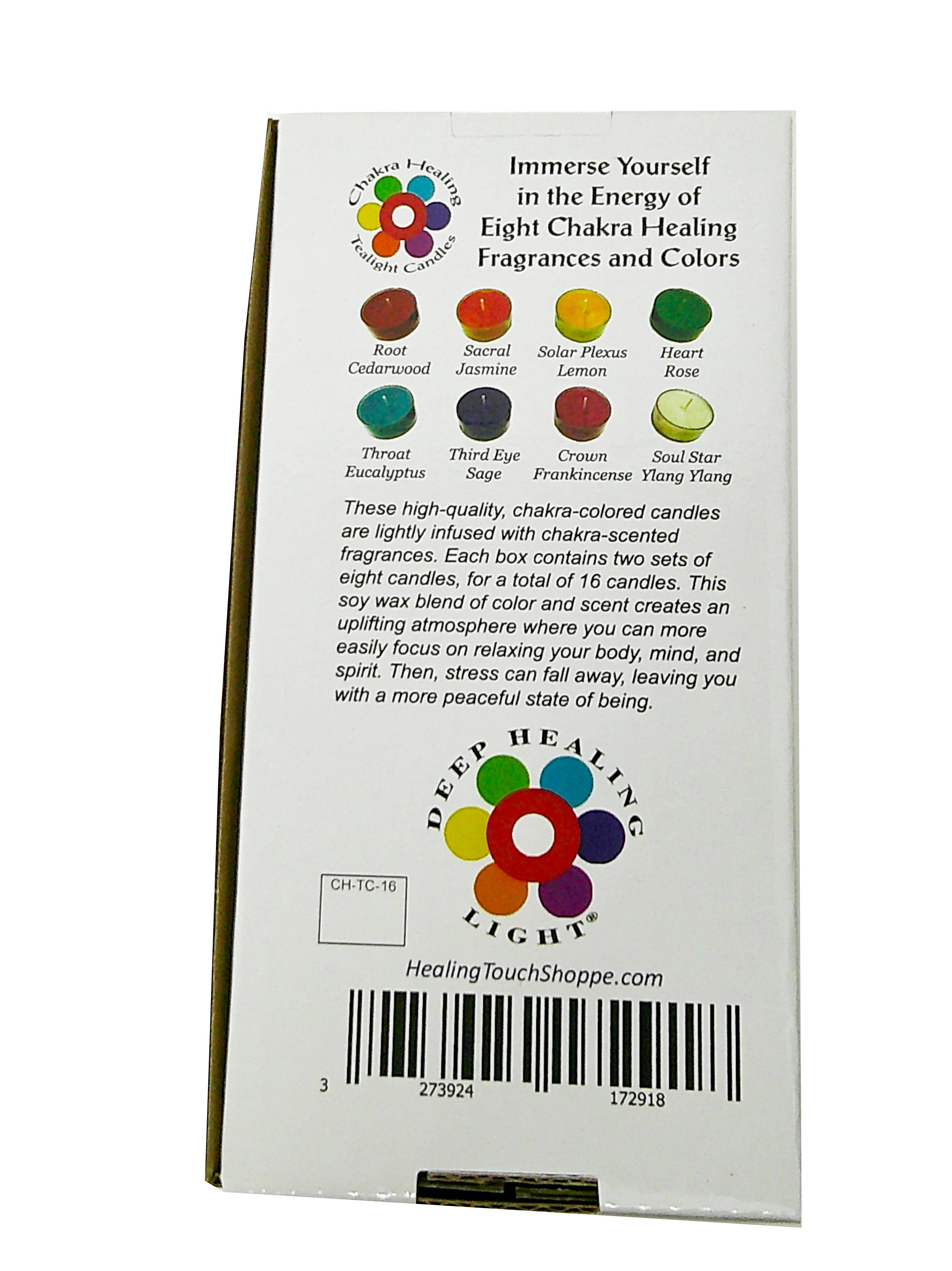 Deep Healing Light - Wholesale Meditation Supplies - Chakra Healing Tealight Candles, Scented and Colored Candles9