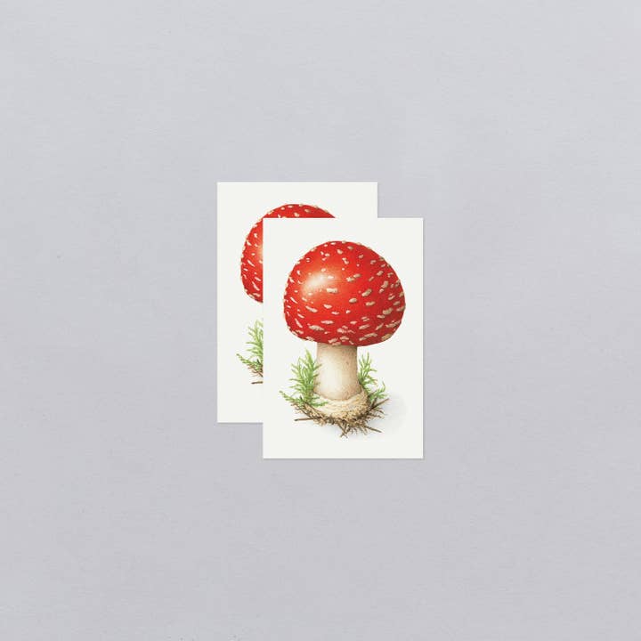 Tattly - Wholesale Temporary Tattoo - Toadstool Tattoo Pair