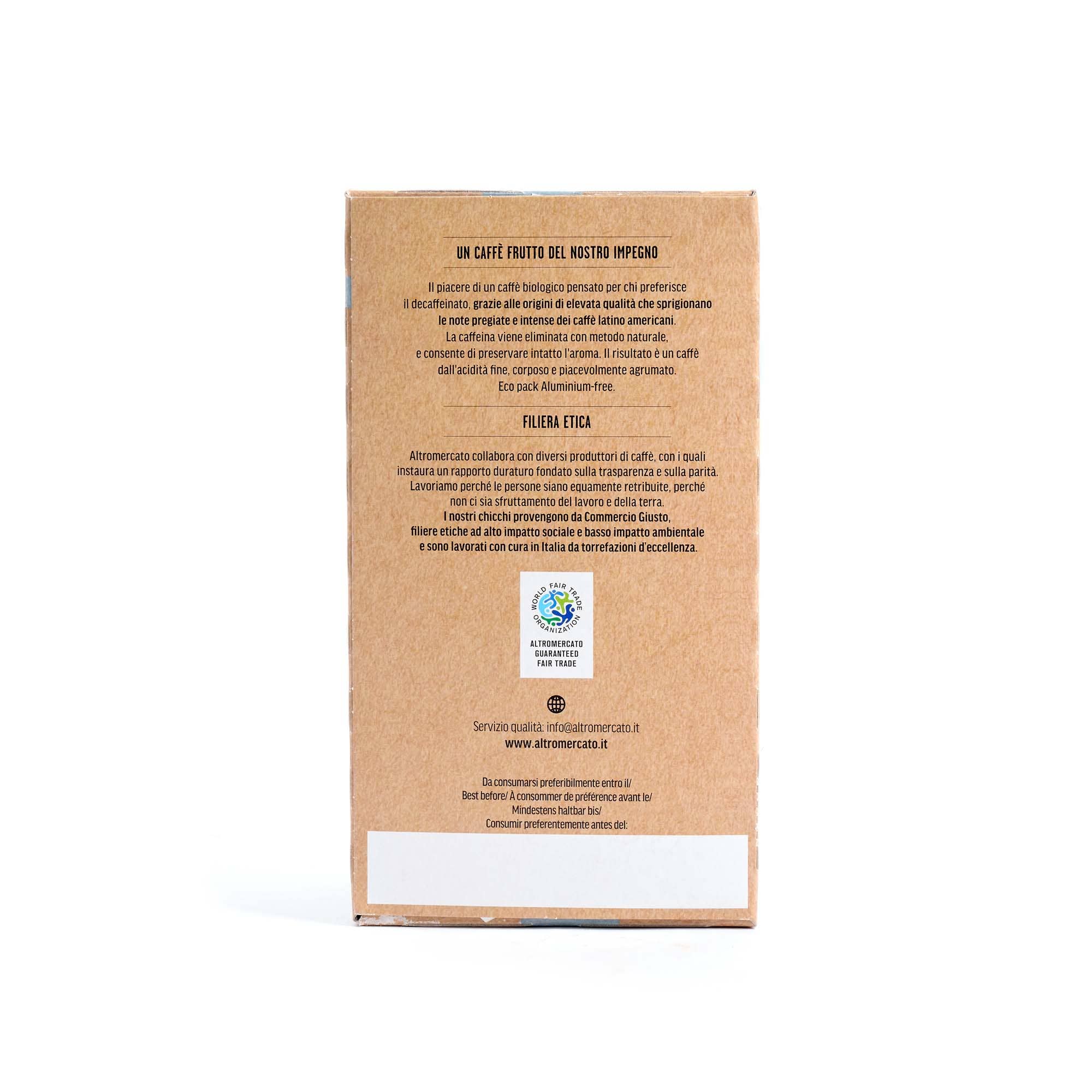 Altromercato – wholesale Instant coffee/espresso – Deka Espresso Coffee - Organic - 18 pods - 126 g5