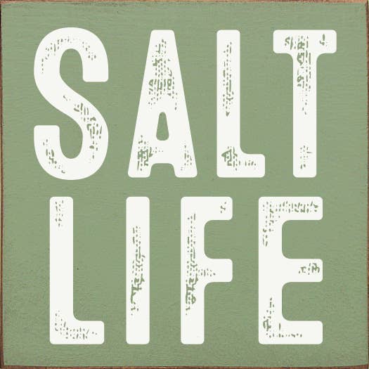 Salt Life Rustic Wood Wall Sign for wholesale by SAWDUST CITY