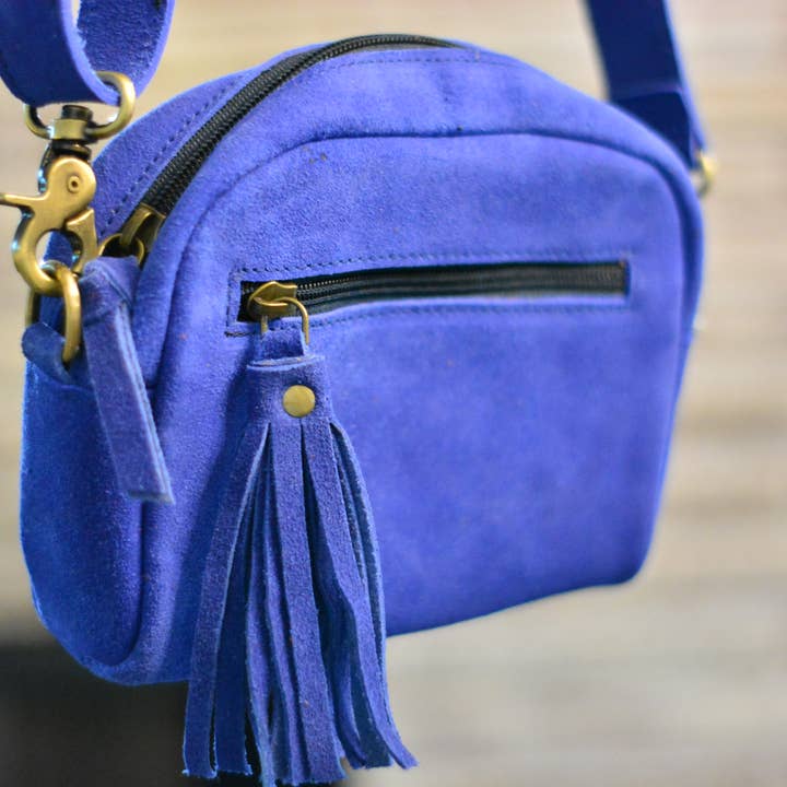 FRINGE & LUXE - Wholesale Crossbody Bag - Women's - velvet breeze Crossbody -suede