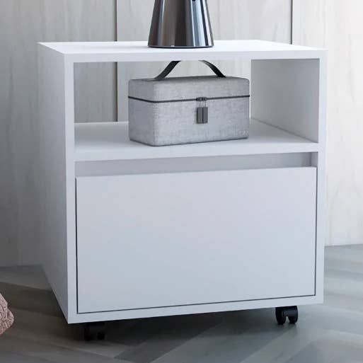 Natbord Luna, 1 Skuffe, Hvid for engroshandel hos Yaxa