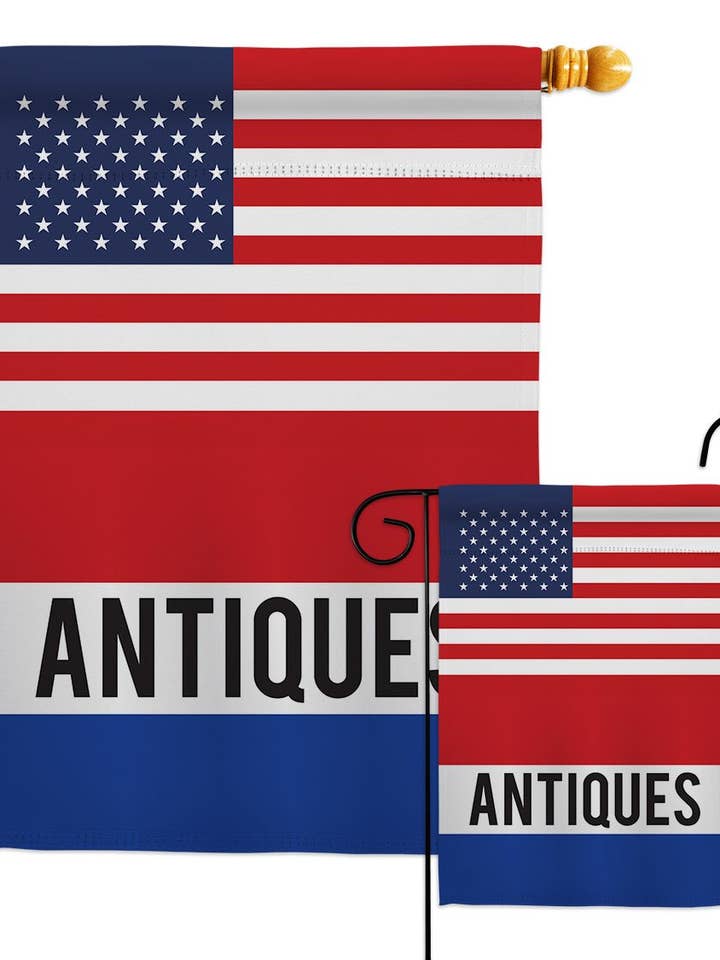 US Antiques Novelty Merchant Decor Flag for wholesale by Two Group Flag Co