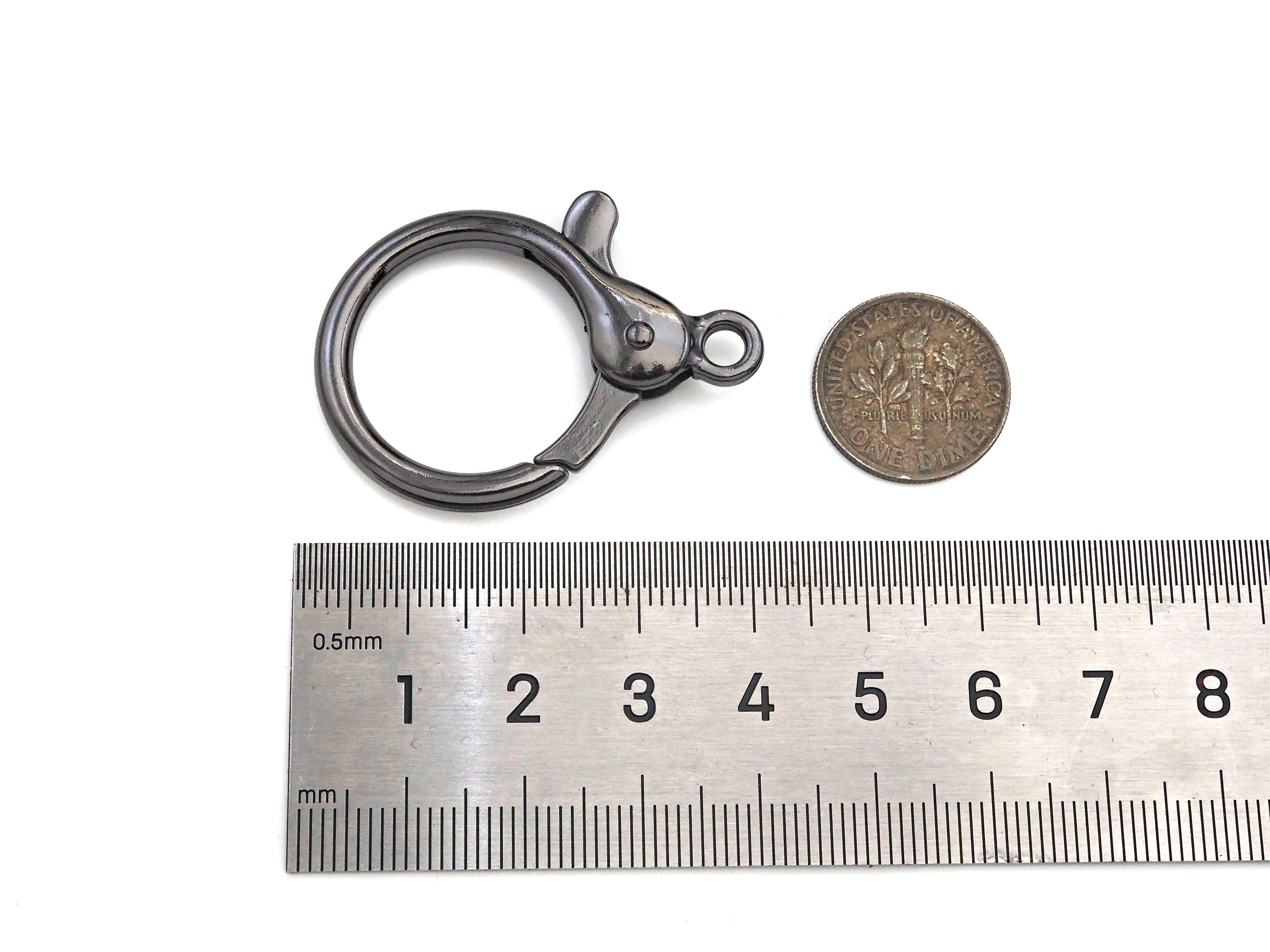 BestBeads&Beyond – wholesale Lås – Stor rund karbinhake, karbinhake för väska eller nyckel, Artikelnummer#H3113