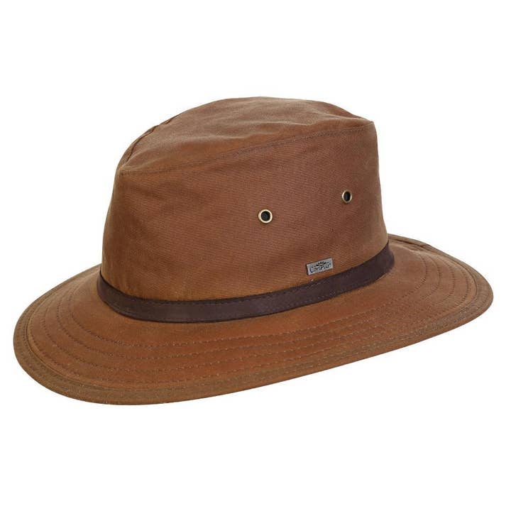 Chapeau de pluie imperméable en oilskin de Portland pour la vente par Conner Hats