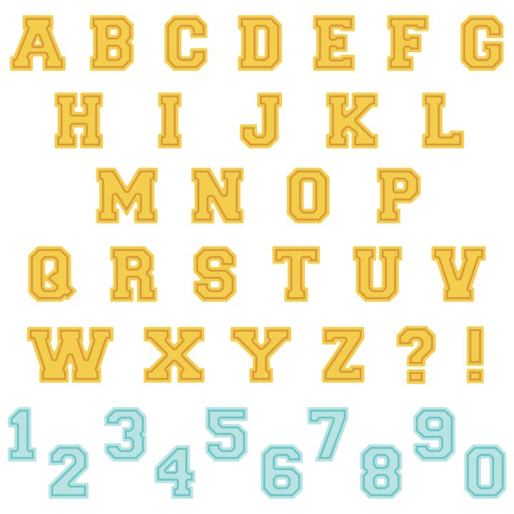 Varsity Letters Alphabet - Honey Cuts - Stand-Alone Dies for wholesale by Honey Bee Stamps