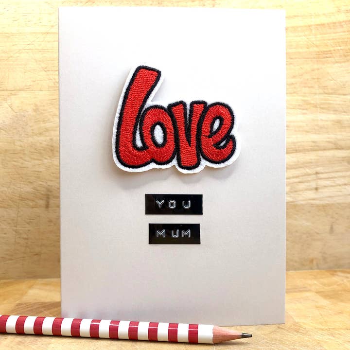 Tarjeta de parche termoadhesivo 2 Love You Mum para venta al por mayor de Samantha Morris