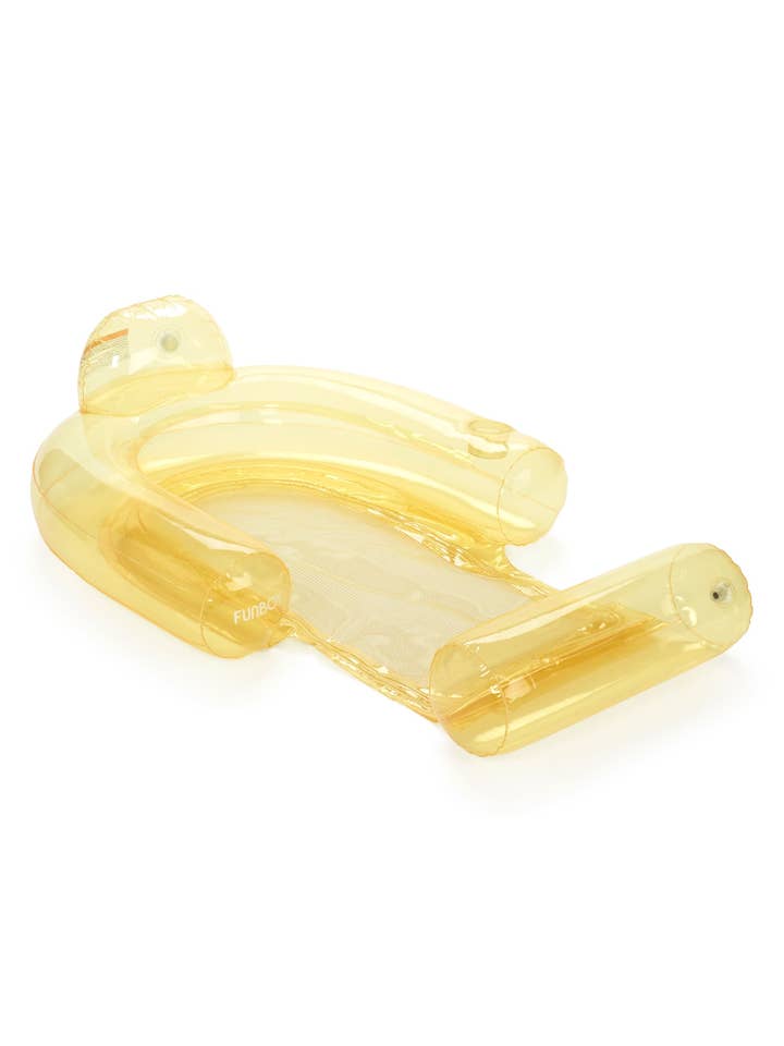 Chaise en maille jaune Pool Float pour la vente par FUNBOY