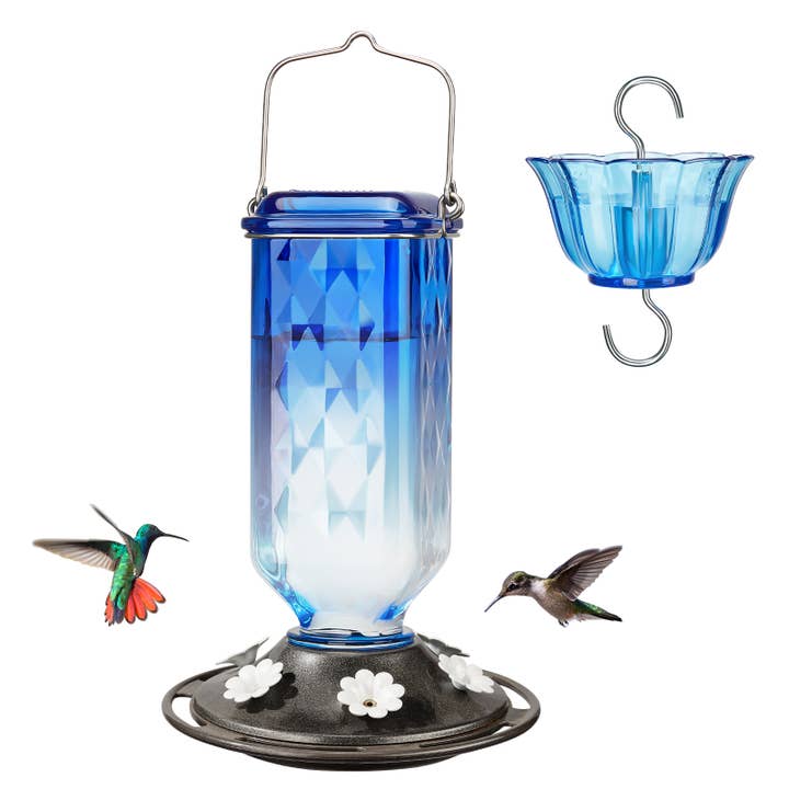 Kingsyard - Wholesale Bird Feeder - Kingsyard Glass Hummingbird Feeders for Outdoor Hanging