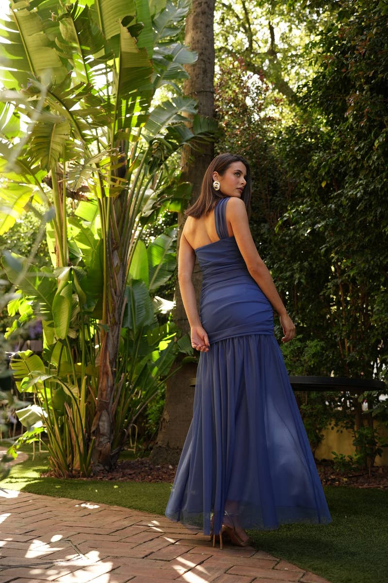 Cayro Woman - Vente Robe – femme - Robe longue Lolita en tulle bleu - Été 20253