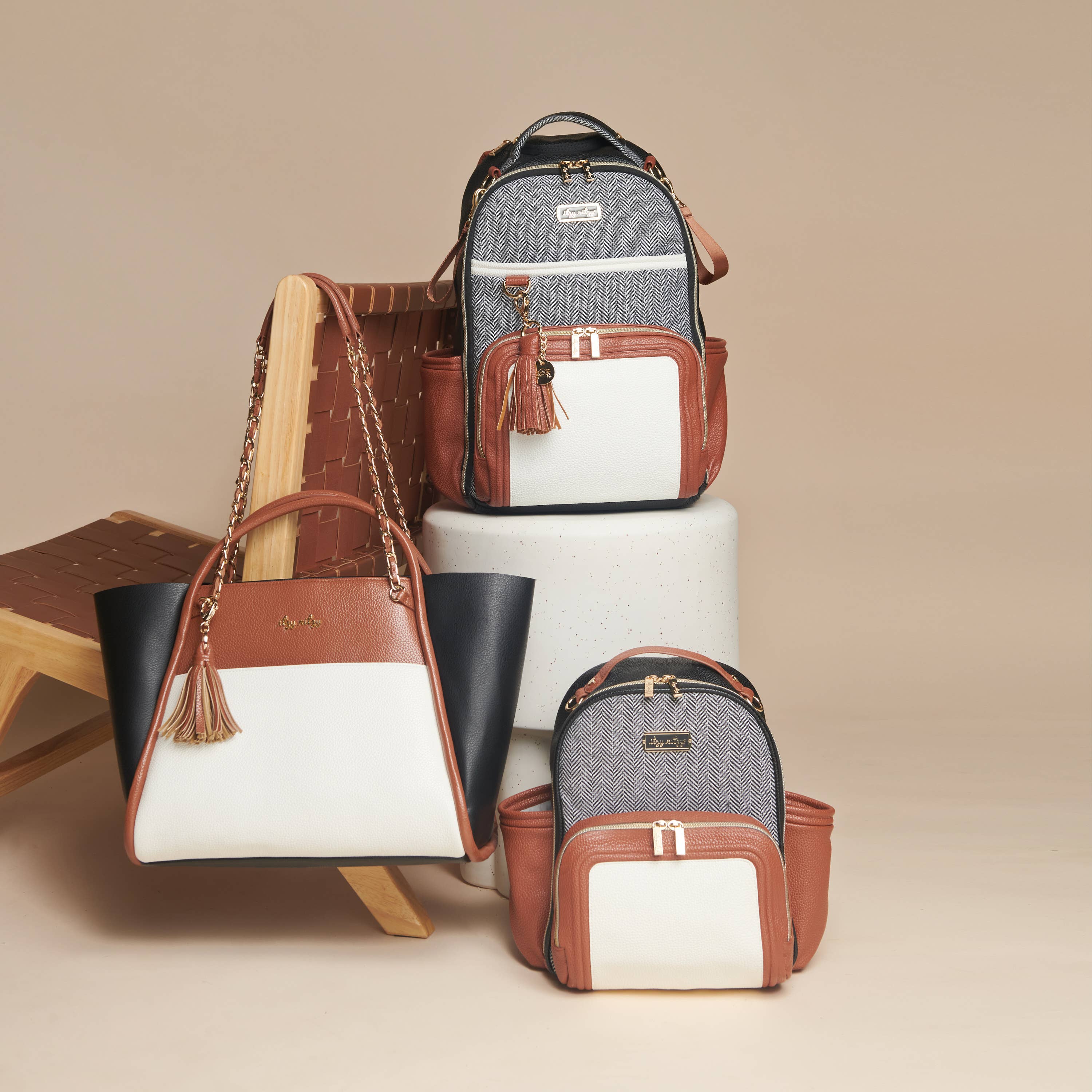 Itzy Ritzy - Wholesale Diaper Bag - Baby - Coffee & Cream Itzy Mini Plus™ Diaper Bag Backpack8