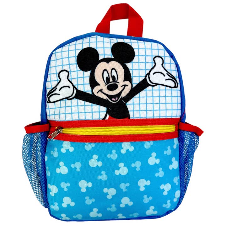 MICKEY MOUSE Mini 10" Backpack with Harness & Lead for wholesale by Penguin Kids Wear