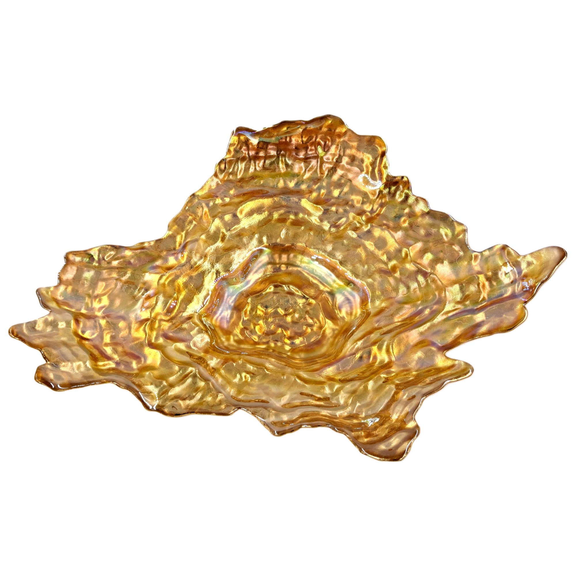 RED POMEGRANATE COLLECTION - Wholesale Decorative Plate/Dish/Bowl - OYSTER Glass Centerpiece Bowl4