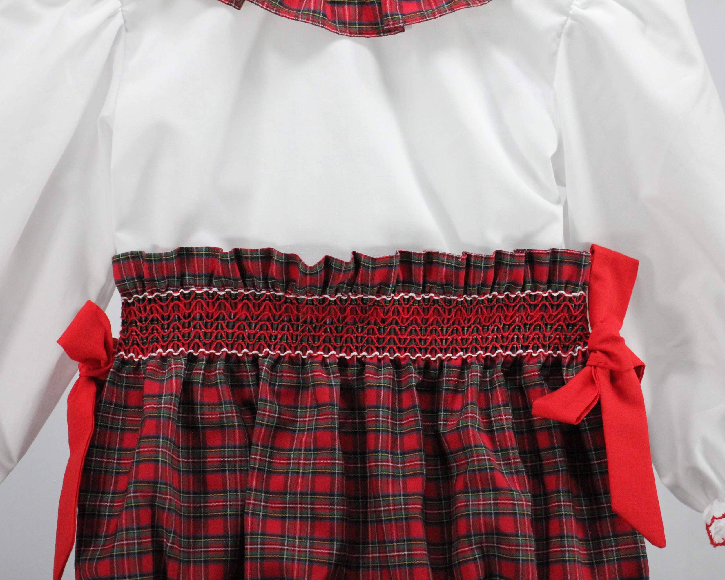 Baby Blessings Clothing - Wholesale Clothing Set - Baby - Red Christmas Plaid Sarah Set2