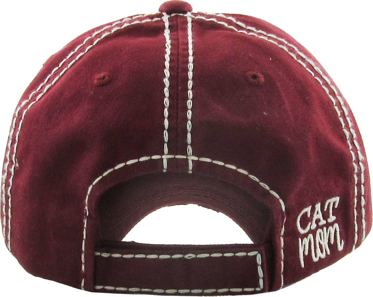 KBETHOS – Großhandel Basecap – Damen – CAT MOM Vintage-Kugelkappe gewaschen5