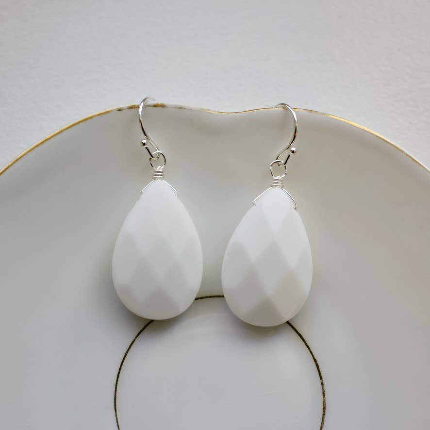 a.v. max - Wholesale Dangle Earrings - Serena Statement Semi Teardrop Earrings10