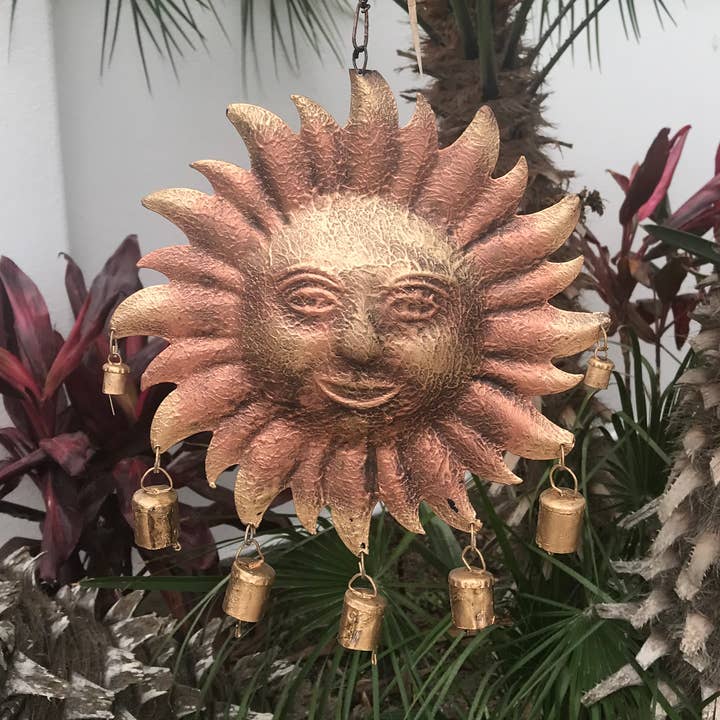 Good Morning Sunshine Bell Wind Chime for wholesale by Wilco Home