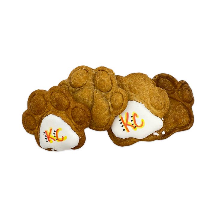 Kansas City Chiefs Dog Cookies for wholesale by PawsAbilities