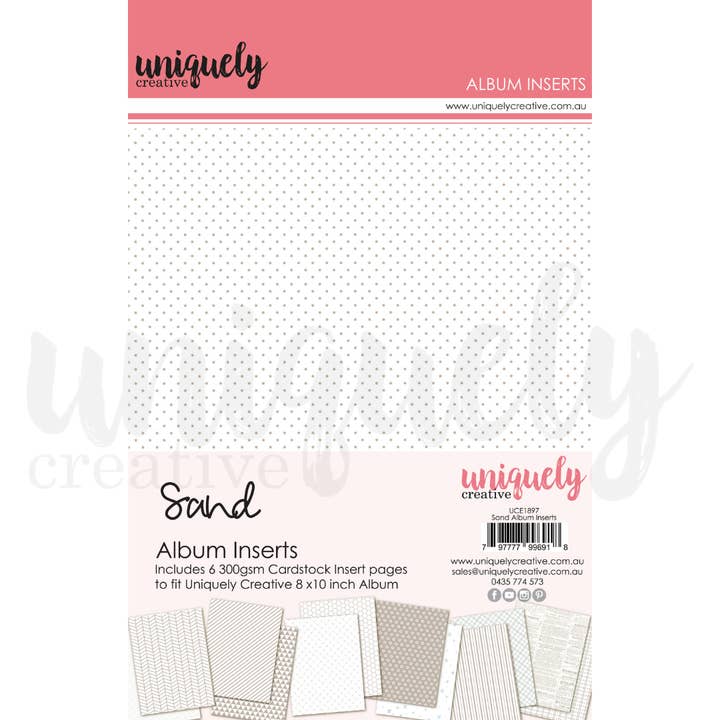 Uniquely Creative - Wholesale Scrapbook - Album Inserts - Sand