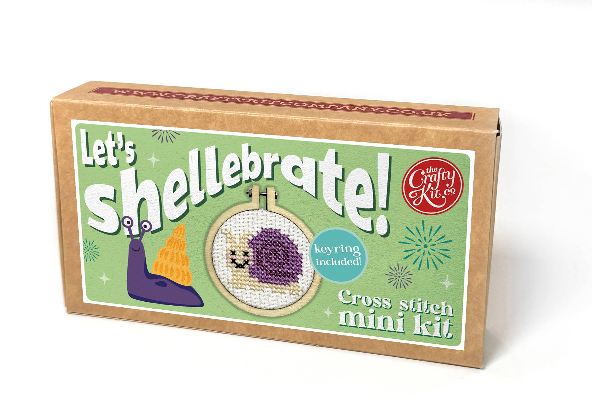 The Crafty Kit Company - Wholesale Embroidery/Cross Stitch Supplies - 'Let's Shellebrate!' Mini Matchbox Cross Stitch Kit4