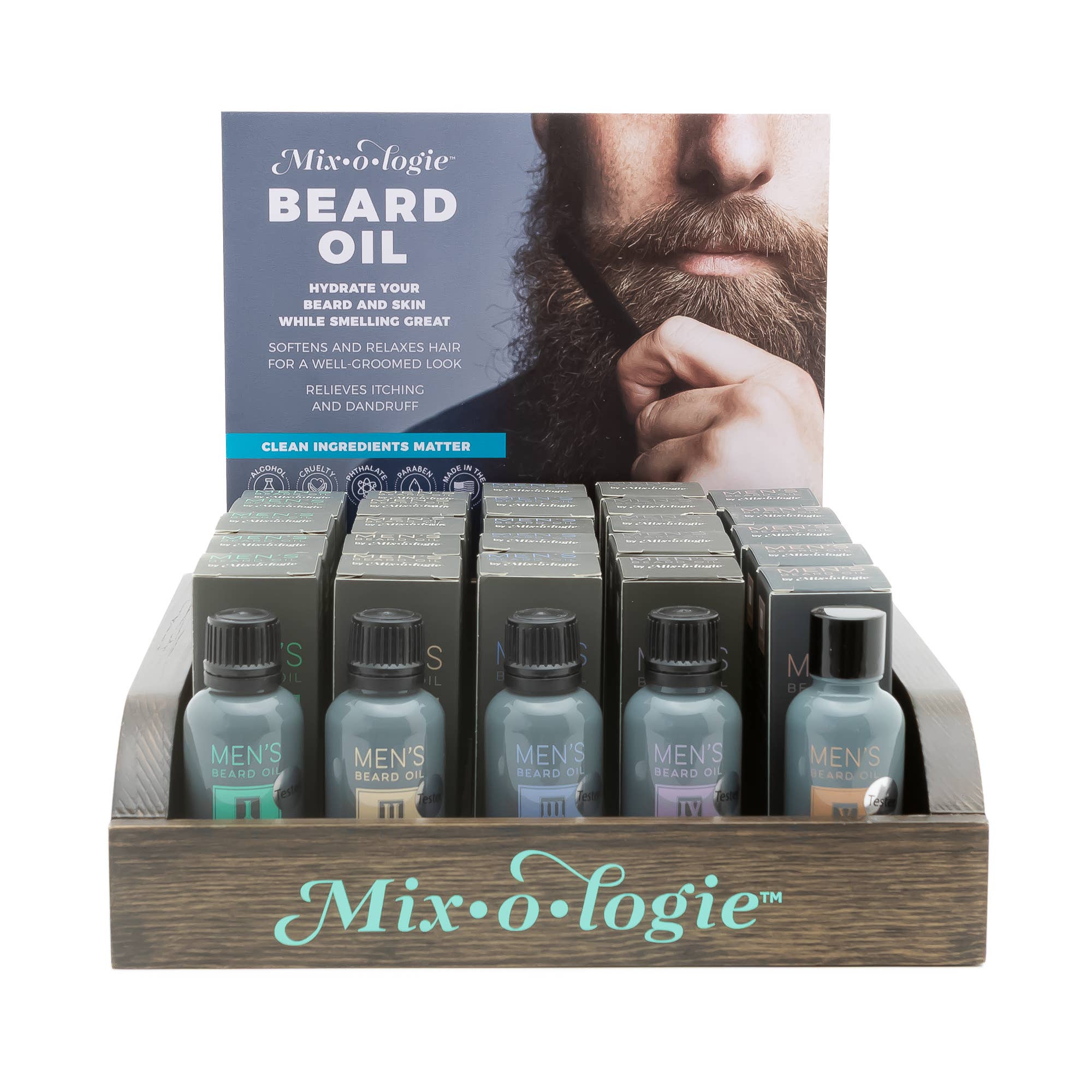 Mixologie - Wholesale Beard Styling Product - Men's Beard Oil Pre-Pack1