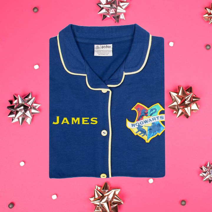 Fringoo Group Ltd - Wholesale Sleepwear Set - Kids - Harry Potter Personalised Pyjamas with Buttons - Navy Blue7