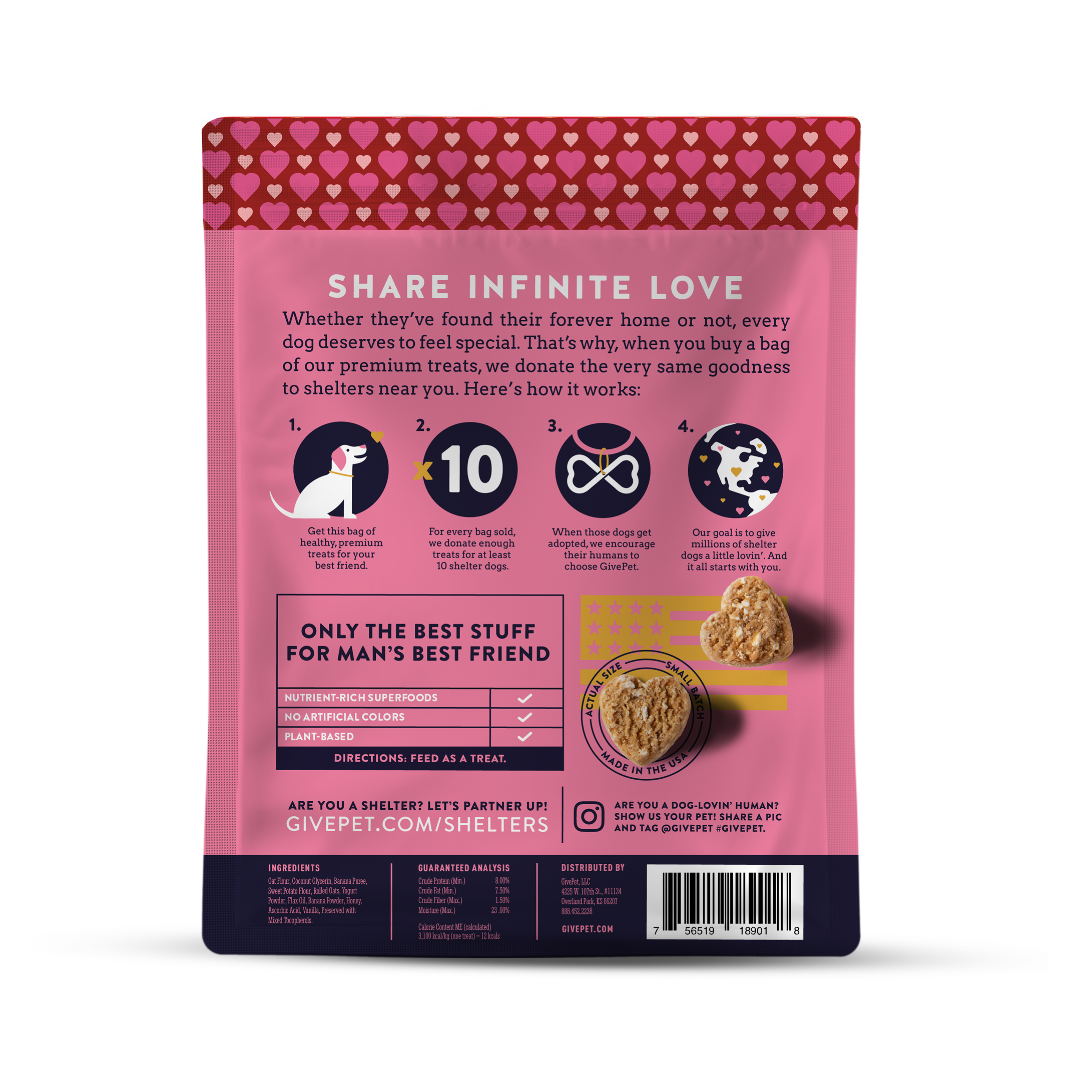 GivePet - Wholesale Pet Treats - Dog - GivePet Sugar Soft-Baked Dog Treat1