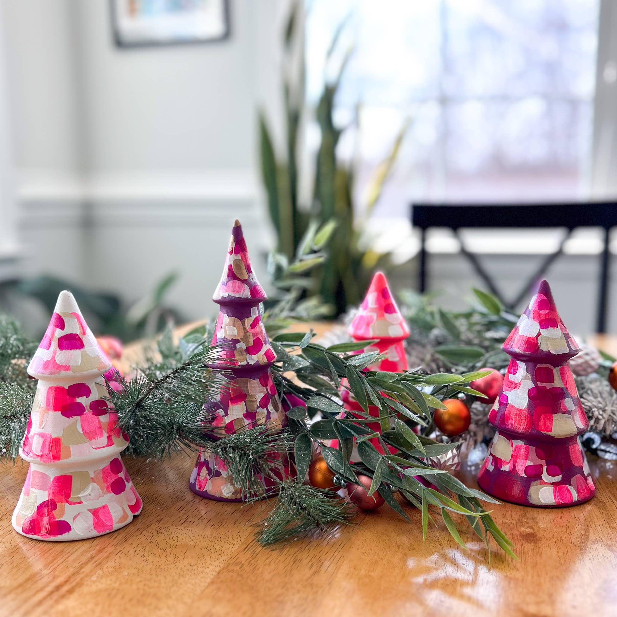 Jessica Reynolds Art - Wholesale Christmas Decoration - Pink Mini Tree3