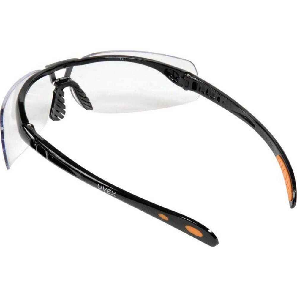 Benhalex - Vente Lunettes de soleil – unisexe - Lunettes de sécurité Uvex Protege, monture noire, verres gris anti-buée, fabriquées aux États-Unis #S4205X7