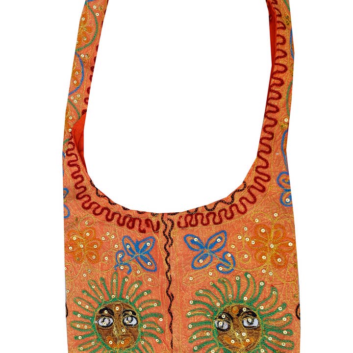 Lungta Imports - Wholesale Crossbody Bag - Women's - Sun Patch Bohemian Hippie Sling Crossbody Bag1
