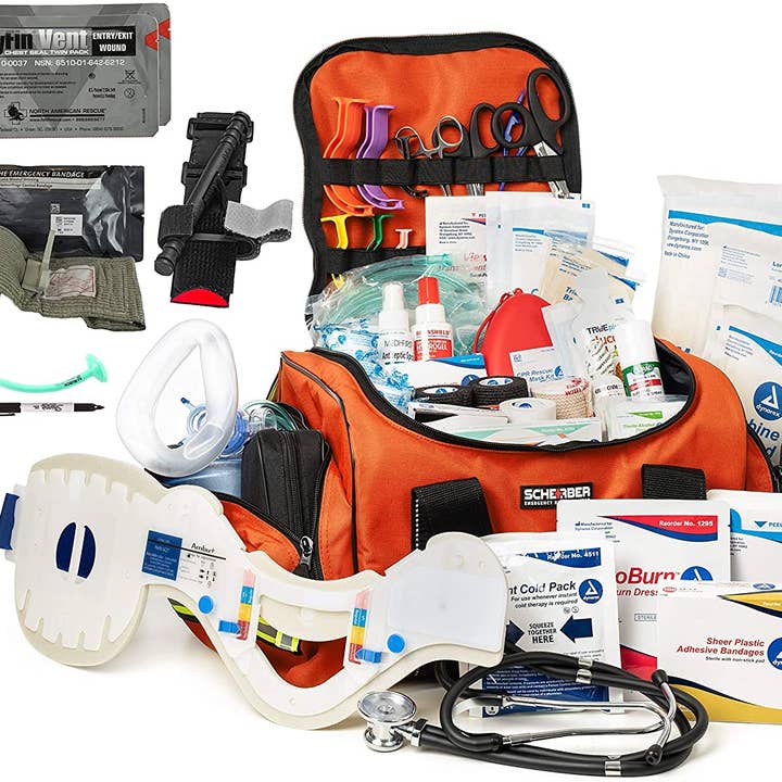 Kit de Trauma para Primeiros Socorros Intermediários Scherber C/ Controlo de Sangramento - Totalmente Estocado por atacado de Scherber