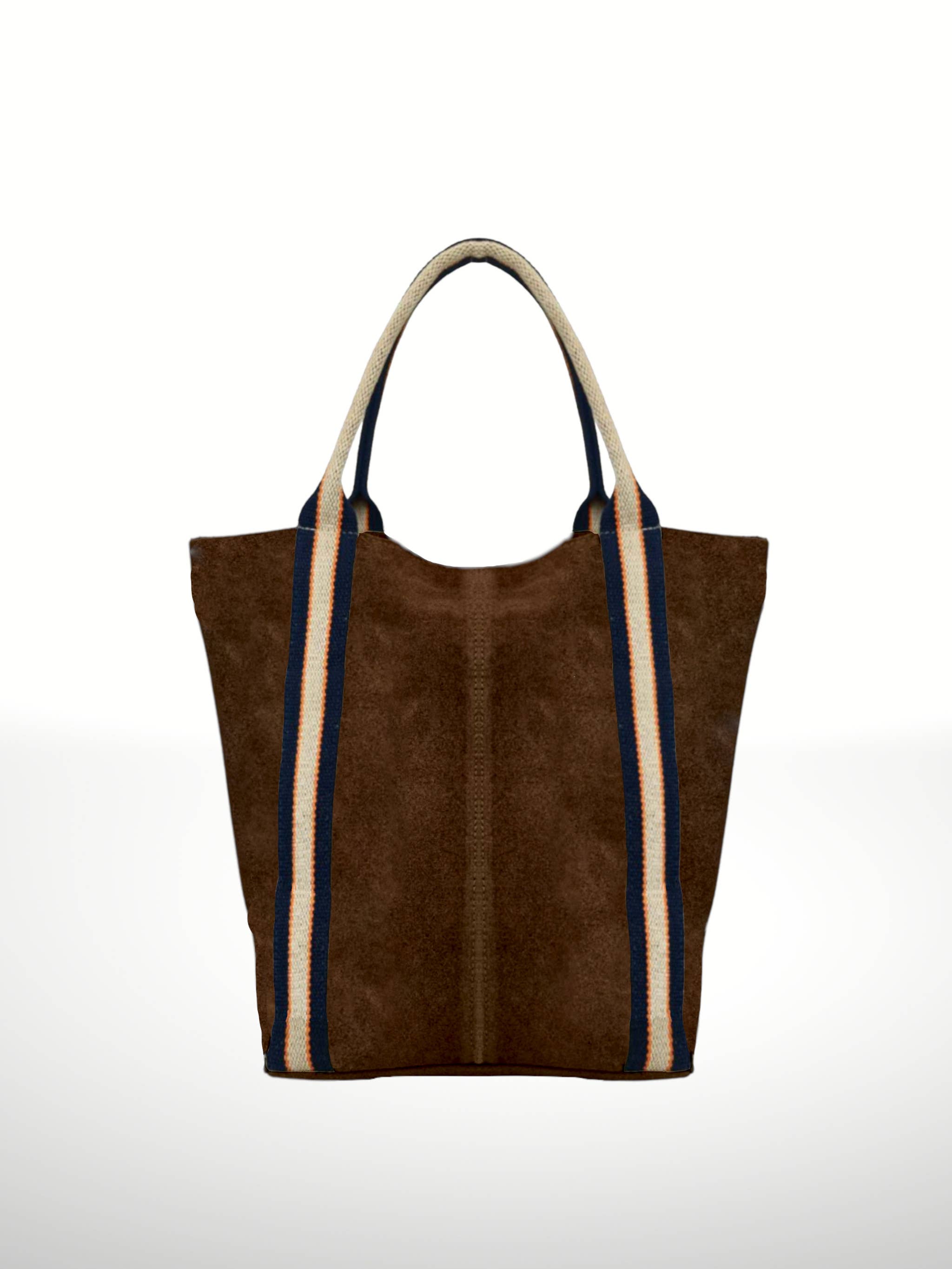 ITALIAN'S LEATHER - Wholesale Tote Bag - Women's - Melody Suede Leather Tote Bag 22189011