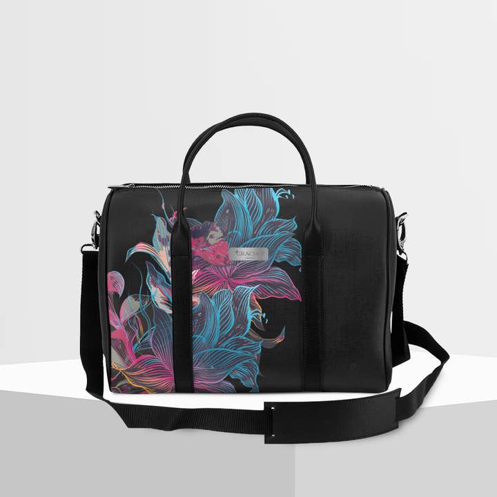 Estojo superior Gracia P - baú - Fabricado na Itália - Flor multicolorida por atacado de GLOBALSHOP SRL