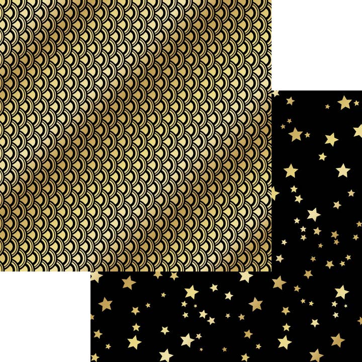 Movie Time Collection Glitz & Glamour 12 x 12 Double-Sided Scrapbook Paper by SSC Designs - 15 Pack for wholesale by SSC Wholesale