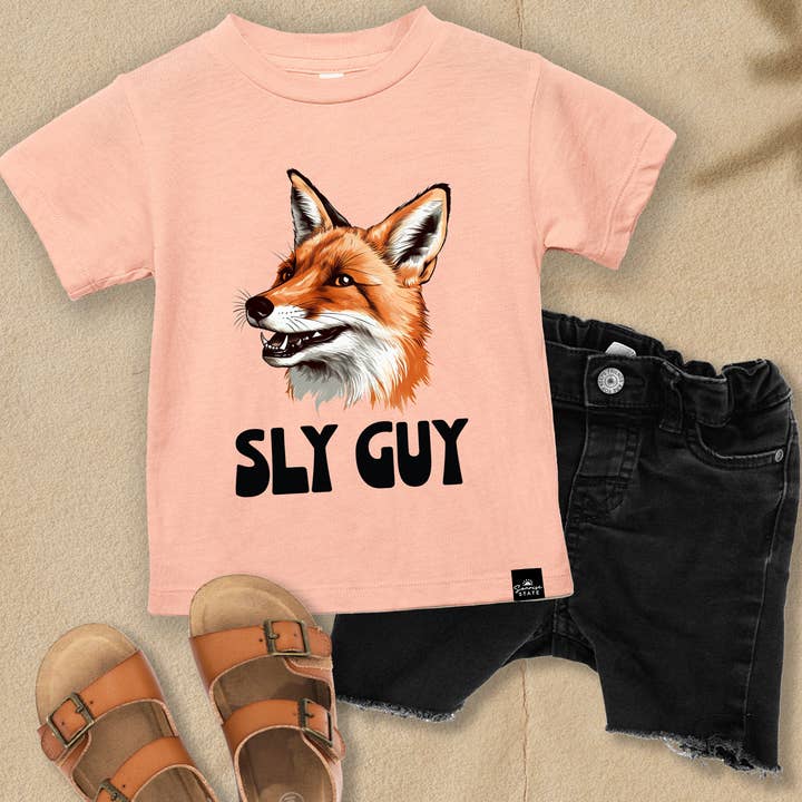 SLY GUY Fox Boy's T-Shirt for Baby boy, Toddlers, and Youth for wholesale by Sonrise State