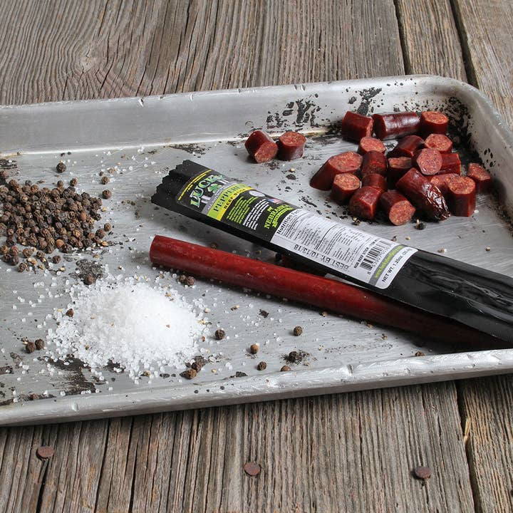 Peppered Beef Sticks for wholesale by Nebraska Star Beef/Lucky Beef Jerky