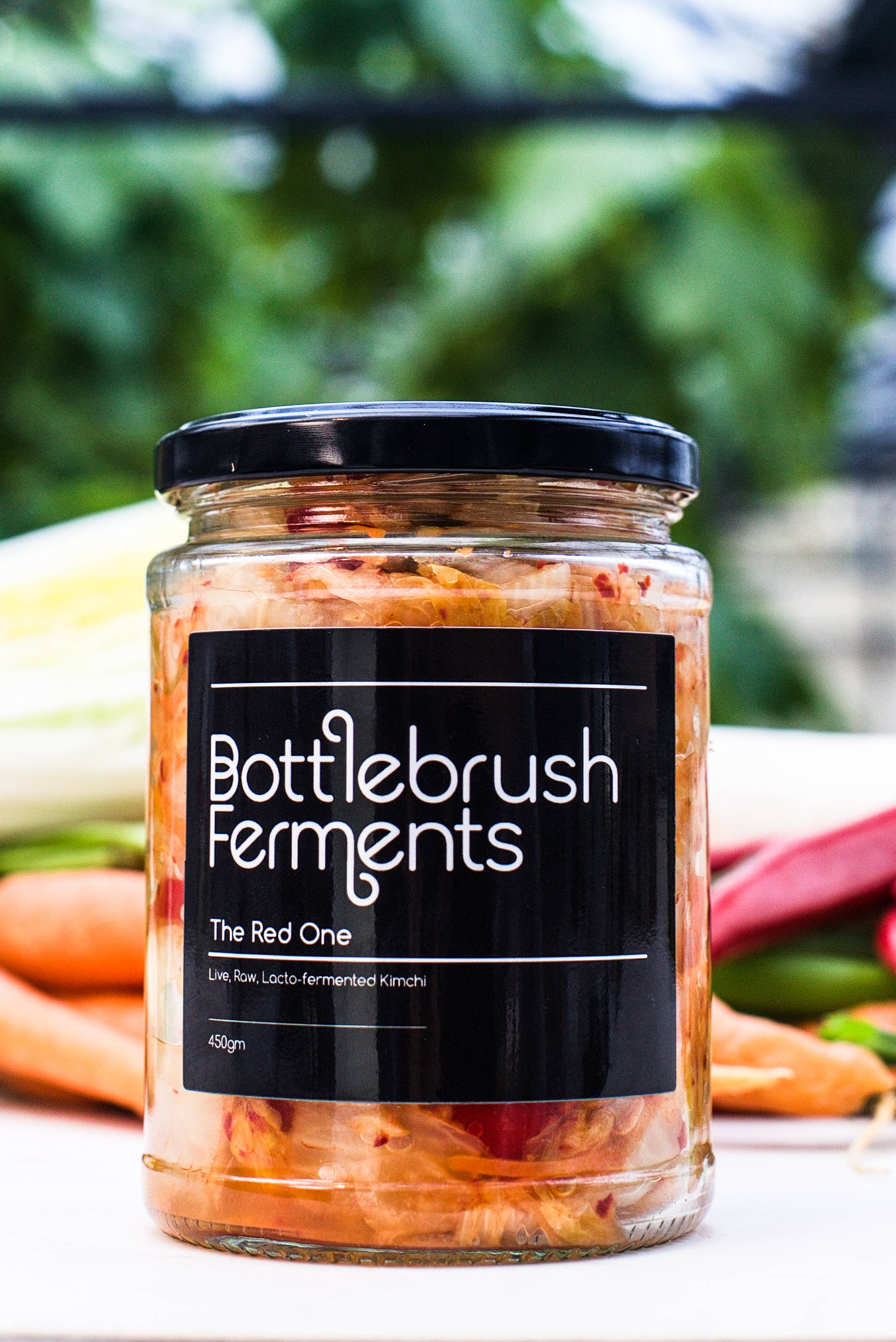 Bottlebrush Ferments - Vente Légumes marinés - Kimchi végétalien The Red One1
