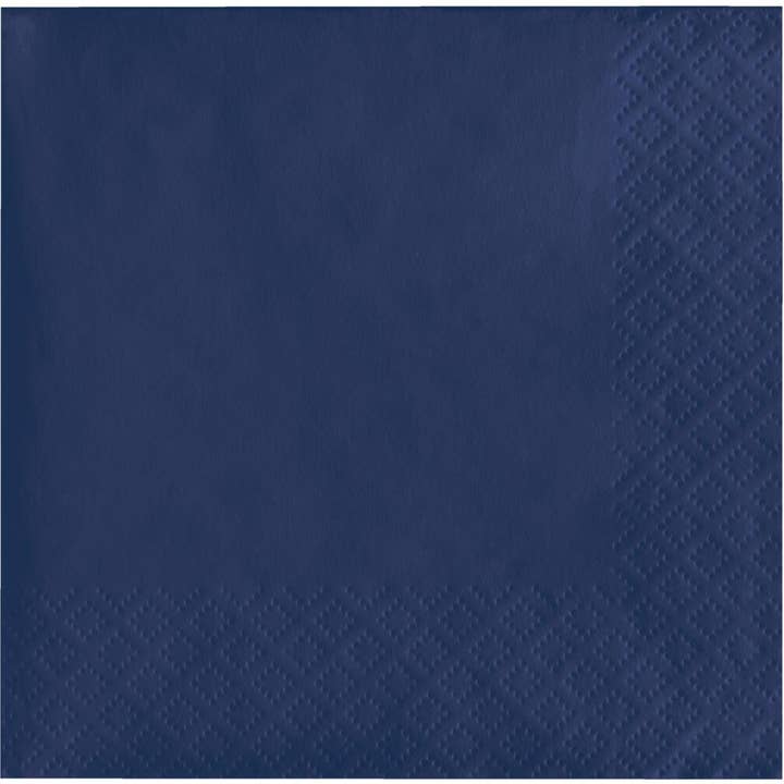 Navy Blue Beverage Napkins 3 ply, 50/Pkg for wholesale by Bulk Party Decor