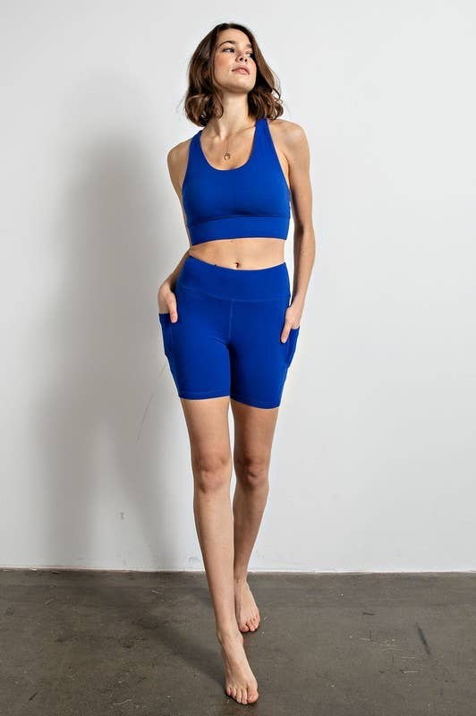 Sunday Morning - Wholesale Athletic Shorts - Women's - P406237-Butter Soft 6 Inch Biker Short with Pockets24