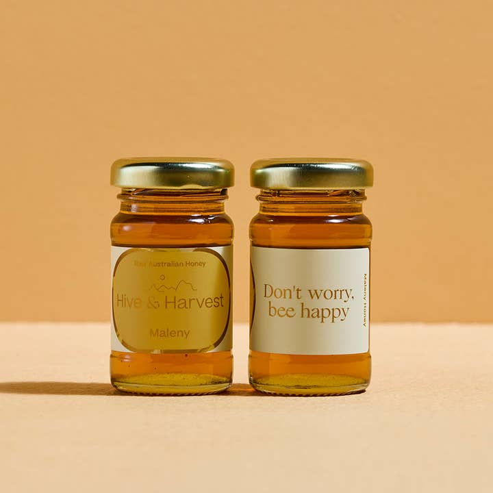 Hive & Harvest - Wholesale Honey - Maleny Honey Petite "Don't Worry, Bee Happy" (85g)0